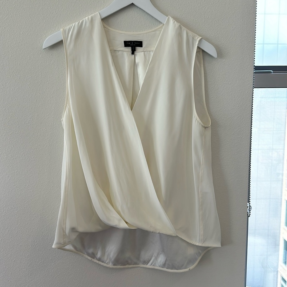 Rag & Bone Sleeveless Silk Blouse